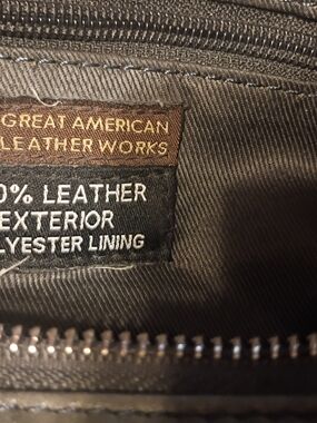Great American Leather Works Brown Leather Crossbody Bag